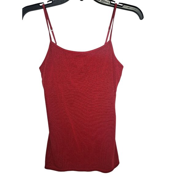 Express Womens Small Red Sparkly Top Christmas Holiday Style - Picture 1 of 5